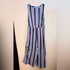 Apt. 9 Multicolor Striped Sleeveless jumpsuit in size Medium.
